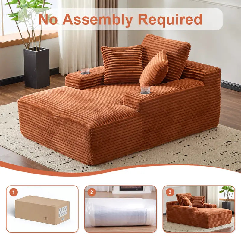 64‘’ Boneless Chaise Lounge