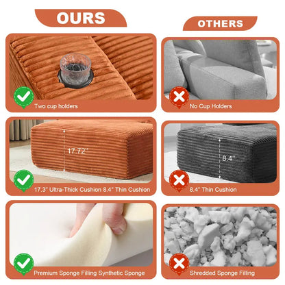 64‘’ Boneless Chaise Lounge