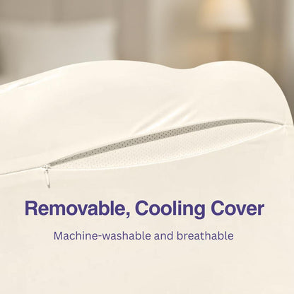 Ergonomic Cervical Memory Foam Pillow withCooling Case